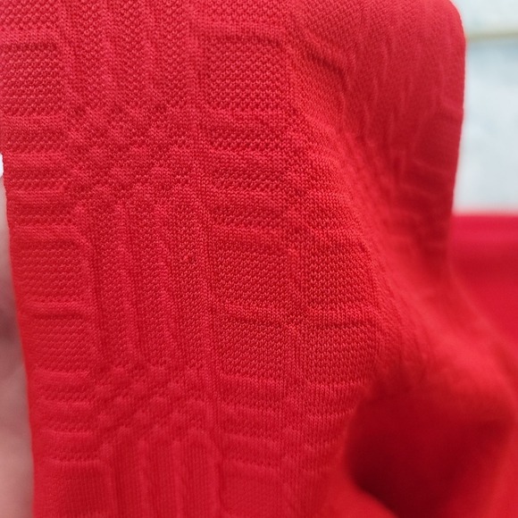 Stella & Julie Dress Womens 14W Red Sleeveless Sheath Textured Elegant Nwt work - Picture 11 of 12